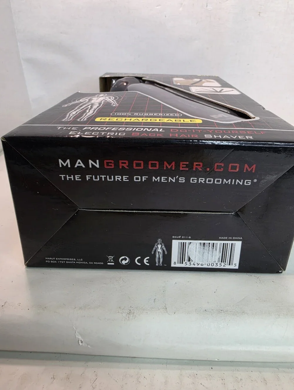 ManGroomer- Professional Do-It-Yourself Electric Back Hair Shaver-NIB